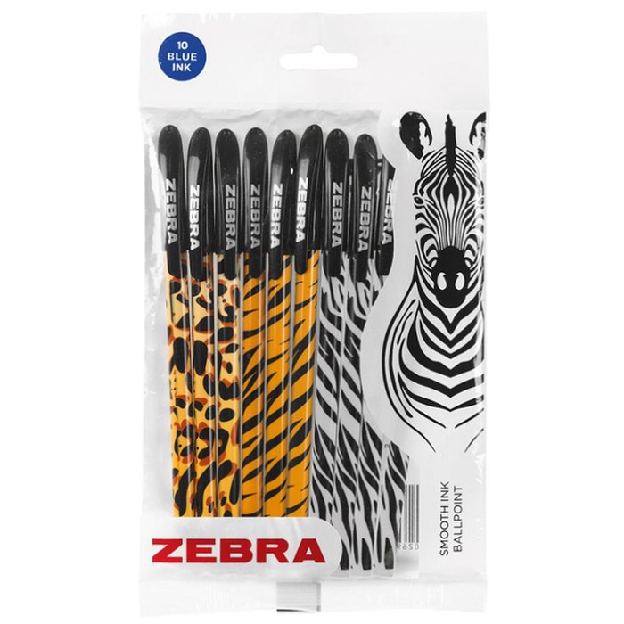 BOLIGRAFO ZEBRA DOODLERZ ANIMAL 1,0MM 10 UNIDADES SURTIDAS | 12 UNIDADES | (ZEBRA PEN) Imagen principal del producto
