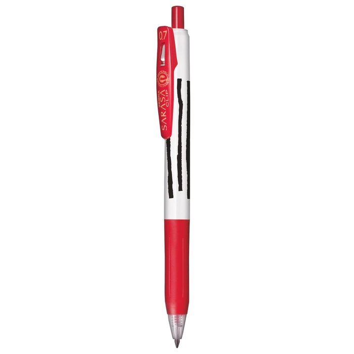 Boligrafo Zebra Sarasa Clip Stripes Rojo Imagen principal del producto
