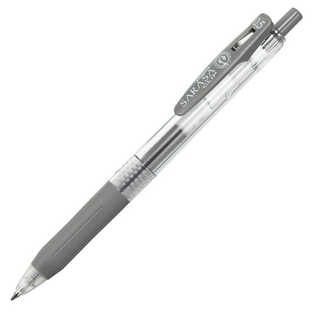 Bolígrafo Zebra Sarasa Gel Clip Gris 0,5