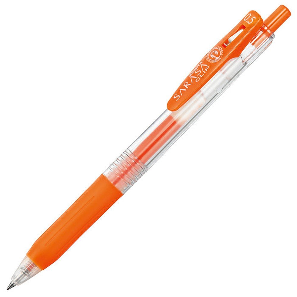 Bolígrafo Zebra Sarasa Gel Clip 0,5 Rojo Naranja