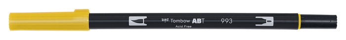 Rotulador Doble Punta Pincel Dual Brush 993 Chrome Orange | Tombow | Pack 6 Unidades