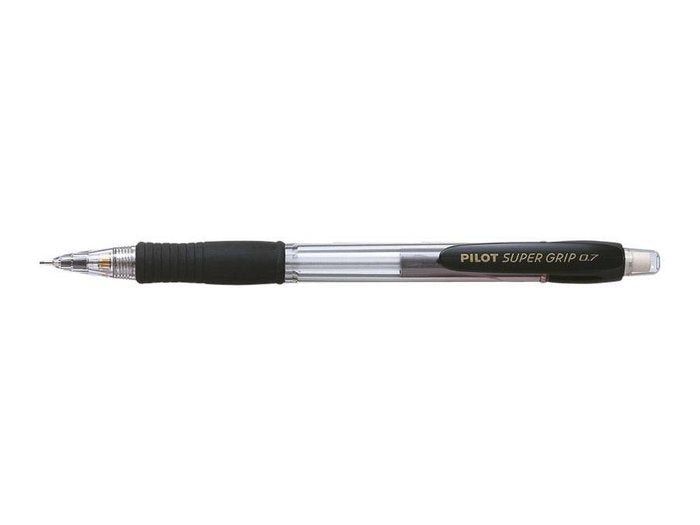 C/12 Portaminas Cuerpo Negro Supergrip H-187 0,7mm
