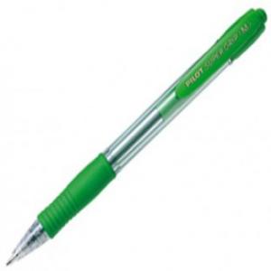 C/12 BOLIGRAFO PILOT SUPERGRIP COLOR CUERPO VERDE CLARO PUNTA 1,0MM