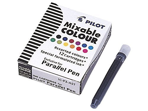 RECAMBIO 12 CARTUCHOS PARALLEL PEN COLORES SURTIDOS | 1 UNIDADES | (PILOT) Imagen principal del producto
