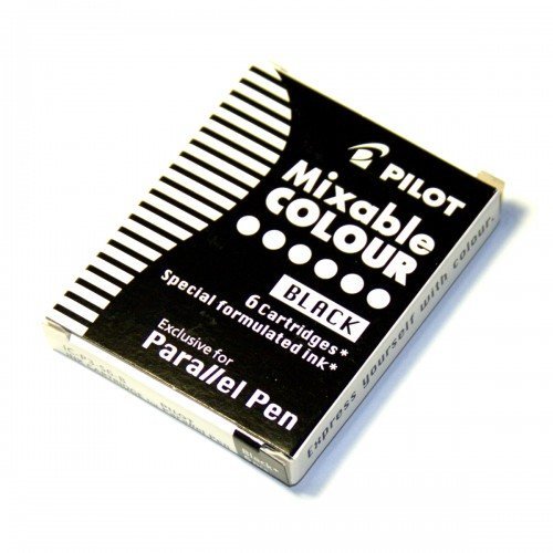 Recambio 6 Cartuchos Parallel Pen Negro PILOT