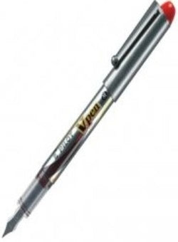Pluma Pilot V-Pen Silver Negra para escritura y regalo