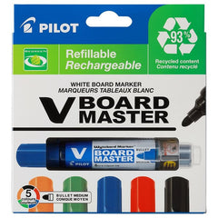 Rotulador Pilot Pizarra Vboard Master 5 Colores Surtidos | Pilot | Pack 1 Unidades