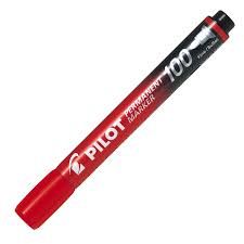 Marcador Pilot 100 Rojo | Pilot | Pack 12 Unidades