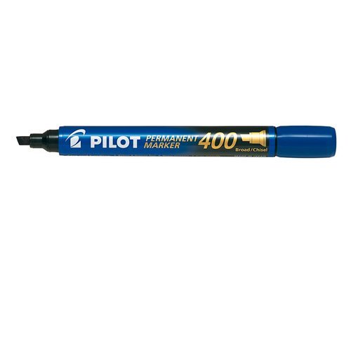 Rotulador Permanente Punta Biselada Sca-400 Azul | Pilot | Pack 12 Unidades