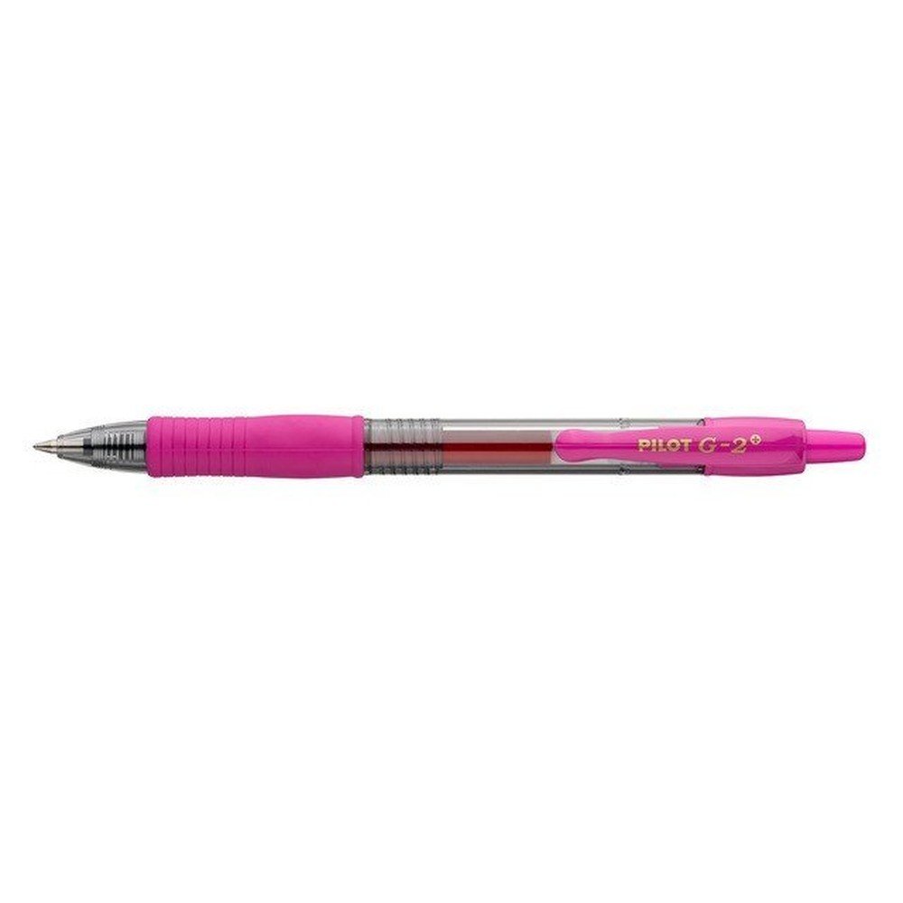Bolígrafo Pilot G2 Plus rosa - Pack 12 unidades