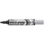 Rotulador Maxiflo Para Pizarra Blanca Punta Gruesa Negro | Pentel | Pack 12 Unidades