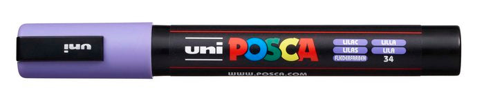 Marcador uni-posca pc5m color lila punta 1.8-2.5mm