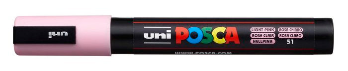 Marcador uni-posca pc5m color rosa claro punta 1.8-2.5mm Imagen principal del producto