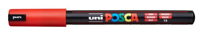 Marcador Uni-posca Pc1mr Color Rojo Punta 0,7mm