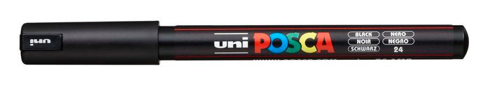 Marcador Uni-posca Pc1mr Color Negro Punta 0,7mm Imagen principal del producto