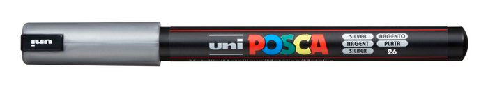 Marcador Uni-posca Pc1mr Color Plata Punta 0,7mm