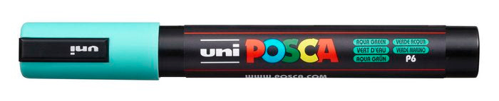 Marcador uni-posca pc5m color verde marino punta 1.8-2.5mm