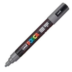 Marcador Uni-Posca Gris profundo para cartelería Marca Posca