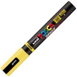 Marcador Uni-Posca Brush Punta 1-4 mm Amarillo Marca POSCA