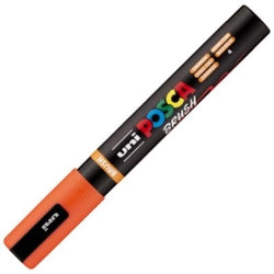 Marcador Uni-Posca Brush Naranja Marca Posca para cartelería