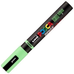 Marcador uni-Posca brush verde claro marca Posca para cartelería