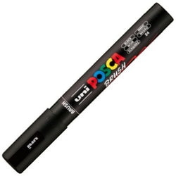Marcador Uni-Posca Brush Punta 1-4 mm Negro Marca Posca