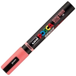 Marcador uni-Posca Brush Punta 1-4 mm Rosa Coral Marca POSCA Imagen principal del producto