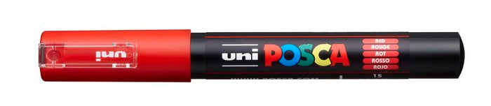 Marcador Uni-posca PC1M Color Rojo Punta 0,7mm Imagen principal del producto