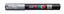 Marcador Uni-posca PC1M Color Plata Punta 0,7mm Pc1m26