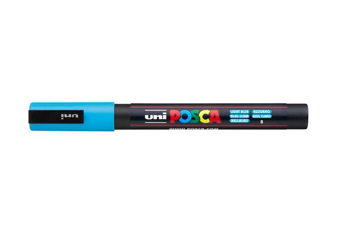 Marcador Uni-posca PC3M Color Azul Claro Punta 0,9-1,3mm Imagen principal del producto