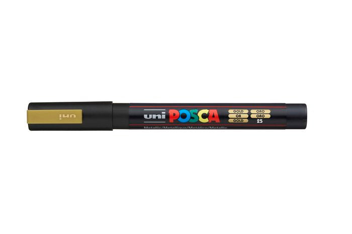 Marcador Uni-posca PC3M Color Oro Punta 0,9-1,3mm