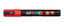 marcador uni posca pc-m5 color rojo punta 1,8-2,5mm