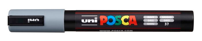 Marcador uni-posca pc5m color gris punta 1.8-2.5mm Imagen principal del producto