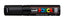 Marcador uni-posca pc8k color negro punta 8,0mm