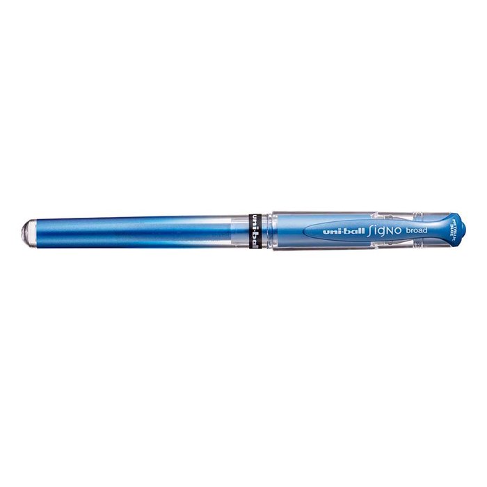 BOLIGRAFO UM-153 AZUL METALICO | 12 UNIDADES | (UNI-BALL)
