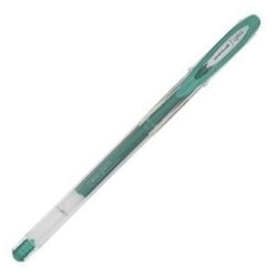 Bolígrafos Uni-ball Signo Sparkling Verde Purpurina Pack 12