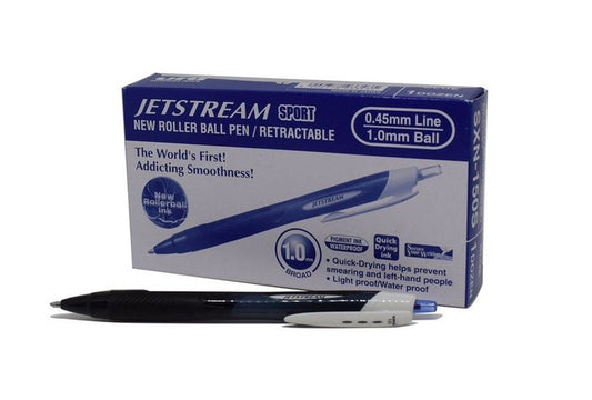 ✅ BOLIGRAFO UNI JETSTREAM SPORT 1.0MM AZUL - CAJA DE 12 UNIDADES