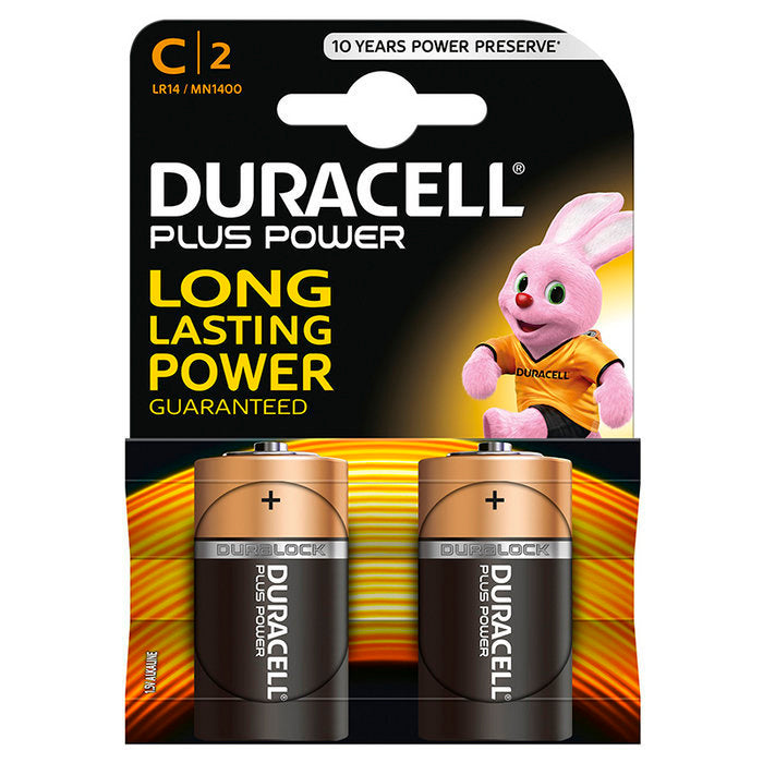 Pila Alcalina Duracell Plus Power C Blister 2 Uds