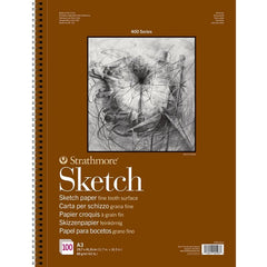 Bloc Espiral Estándar Liso 100H 89g | Strathmore | Cartón | Formato Estándar | Pack 3 Unidades