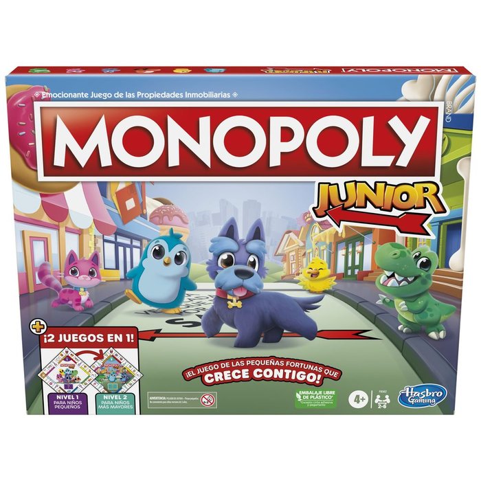 JUEGO DE MESA 2 EN 1 MONOPOLY JUNIOR | HASBRO GAMING | 1 UNIDAD | 5010996134868 Imagen principal del producto