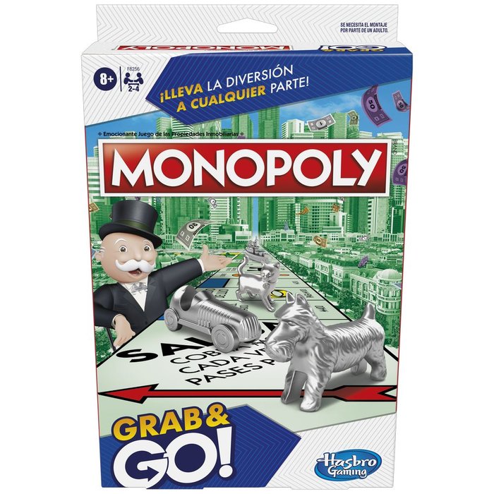 JUEGO MONOPOLY GRAB AND GO | HASBRO IBERIA, S,L,U, | 1 UNIDAD | 5010996164445 Imagen principal del producto