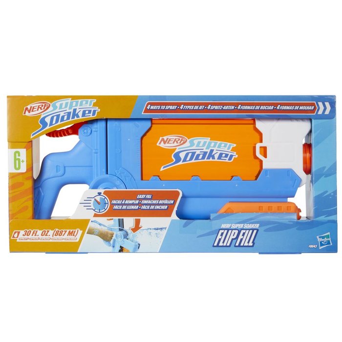 PISTOLA DE AGUA NERF SUPER SOAKER, FLIP FILL | HASBRO NERF | 1 UNIDAD | 5010996207548 Imagen principal del producto