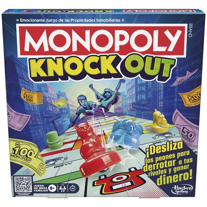 Monopoly Knockout Juego Educativo de Estrategia Hasbro