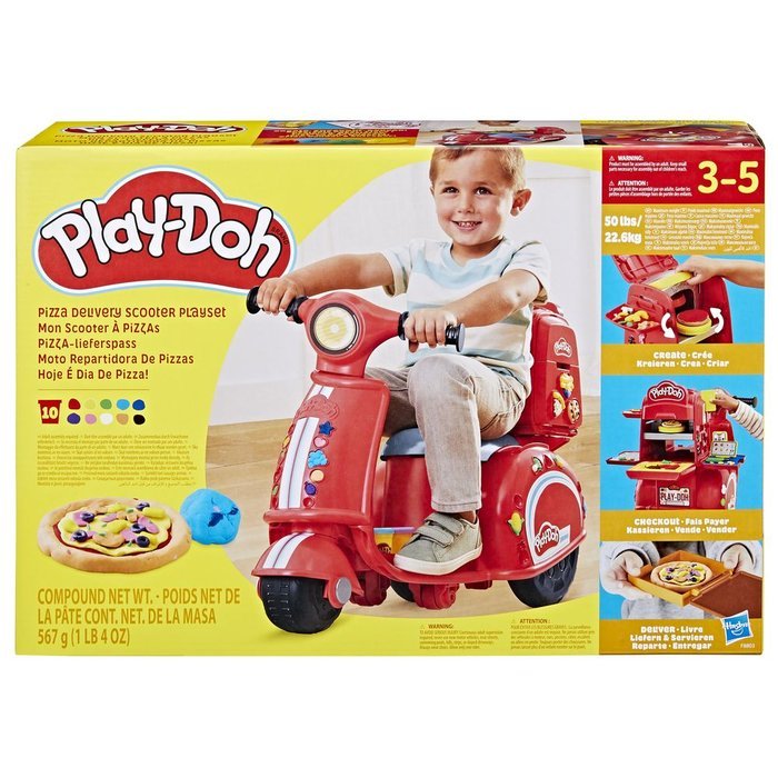 PLAY-DOH MOTO REPARTIDORA DE PIZZAS | HASBRO PLAY DOH | 1 UNIDAD | 5010996225764 Imagen principal del producto