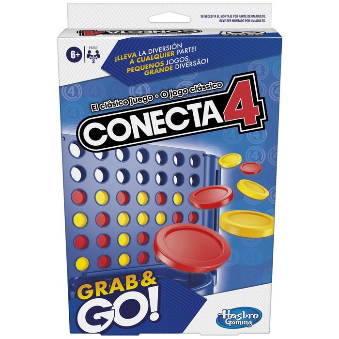 JUEGO CONECTA VIAJE 4 GRAB AND GO | HASBRO IBERIA, S,L,U, | 1 UNIDAD | 5010996258601 Imagen principal del producto