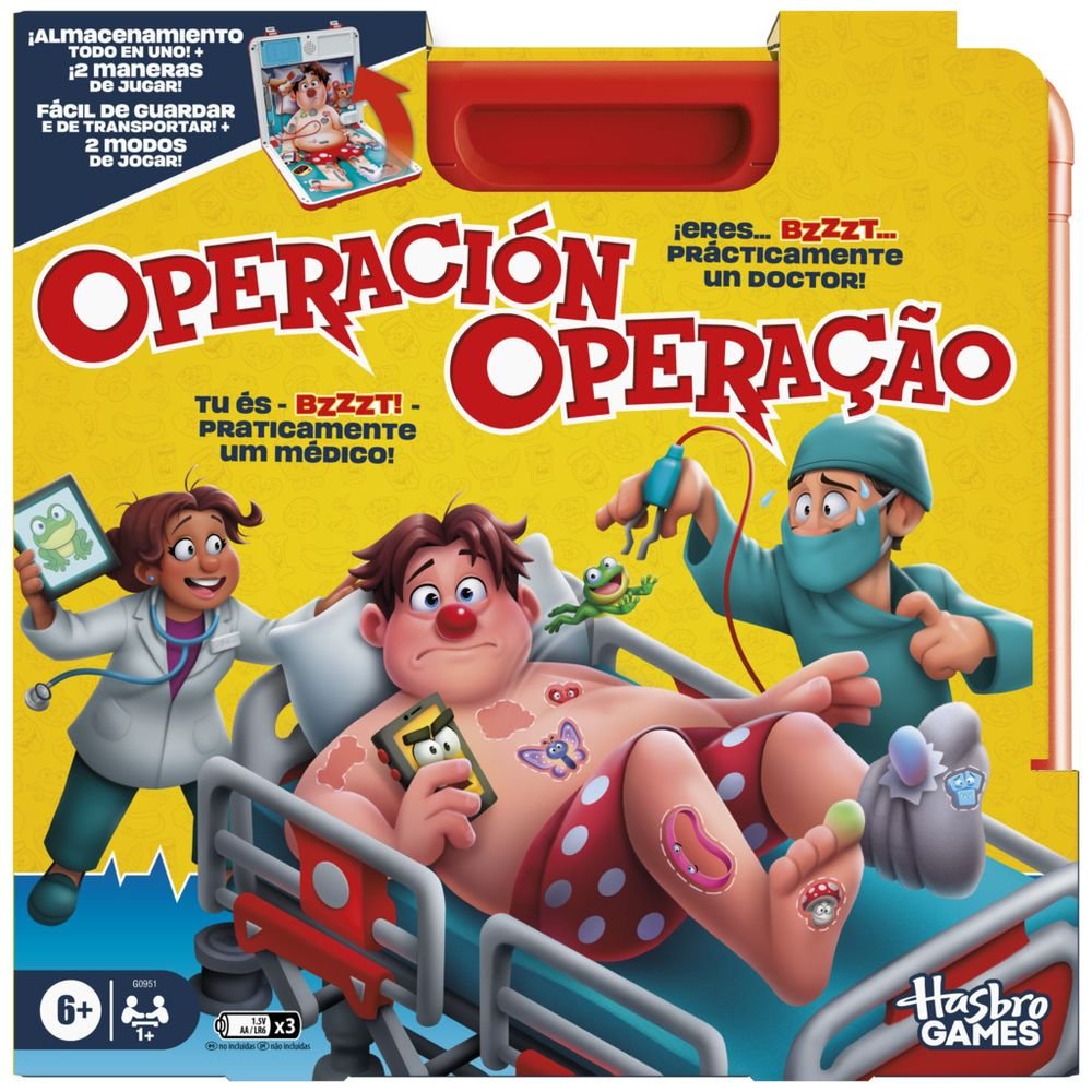 JUEGO DE MESA OPERACION | HASBRO IBERIA, S,L,U, | 1 UNIDAD | 5010996307682 Imagen principal del producto