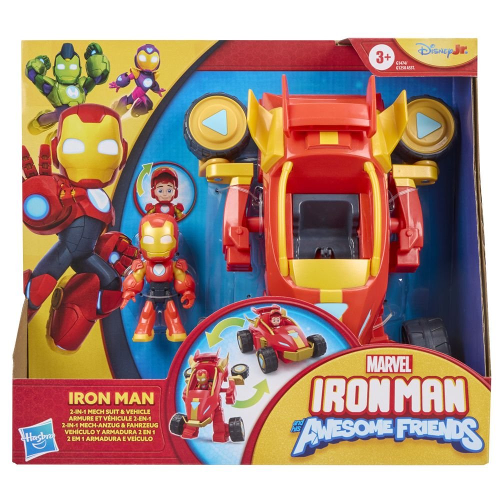 Marvel Iron Man Iron Hulk Vehículos y Armaduras 2 en 1 Imagen principal del producto