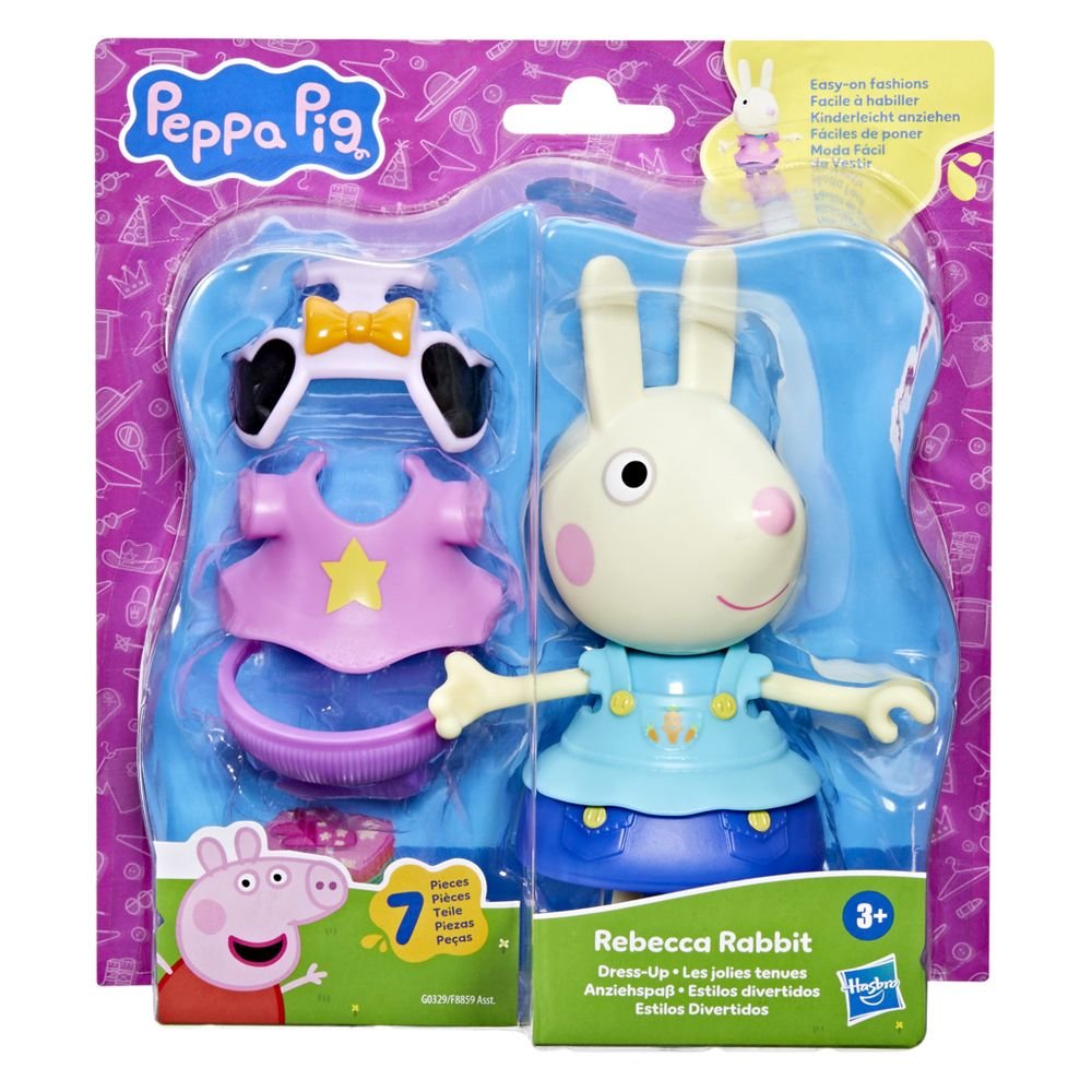 Peppa Pig y Sus Amigos con Estilos Divertidos Pack 10 Figuras