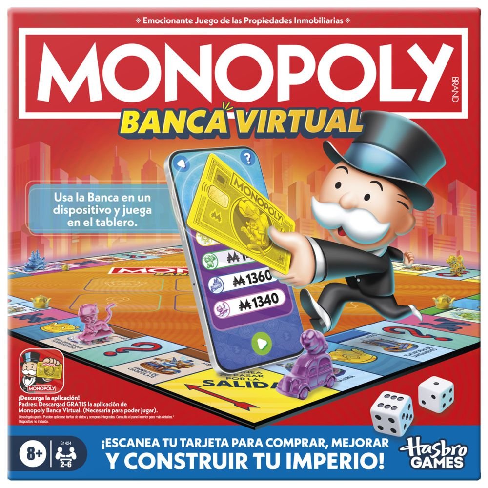 Juego Monopoly Banca Virtual Hasbro Gaming Imagen principal del producto