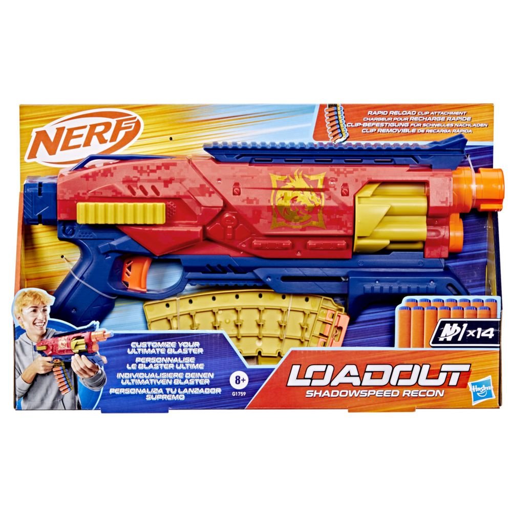 Nerf Loadout Lanzador Shadowspeed Recon Marca Hasbro Nerf